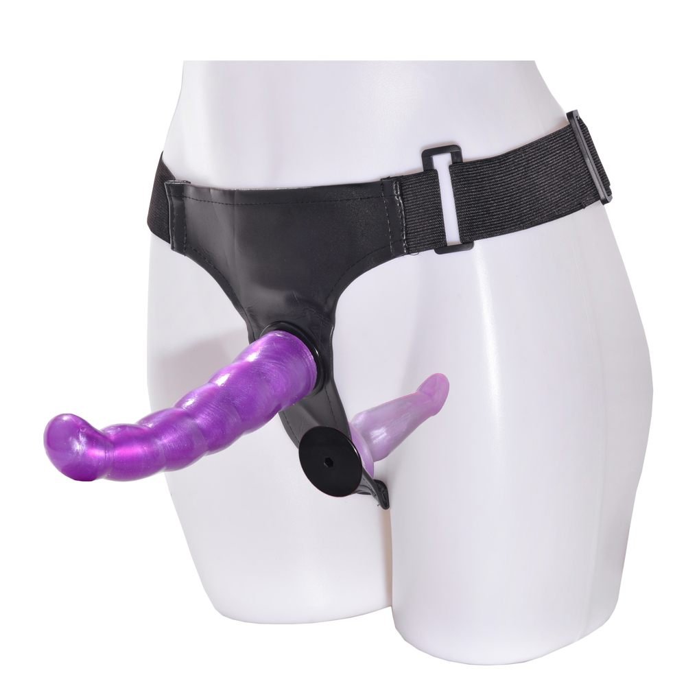 Double Head Dildos Strap On Dildo Wearable Harness Panties Double Dong Lesbian Dildo Vagina +Anal Sex Toys For Women Couple
