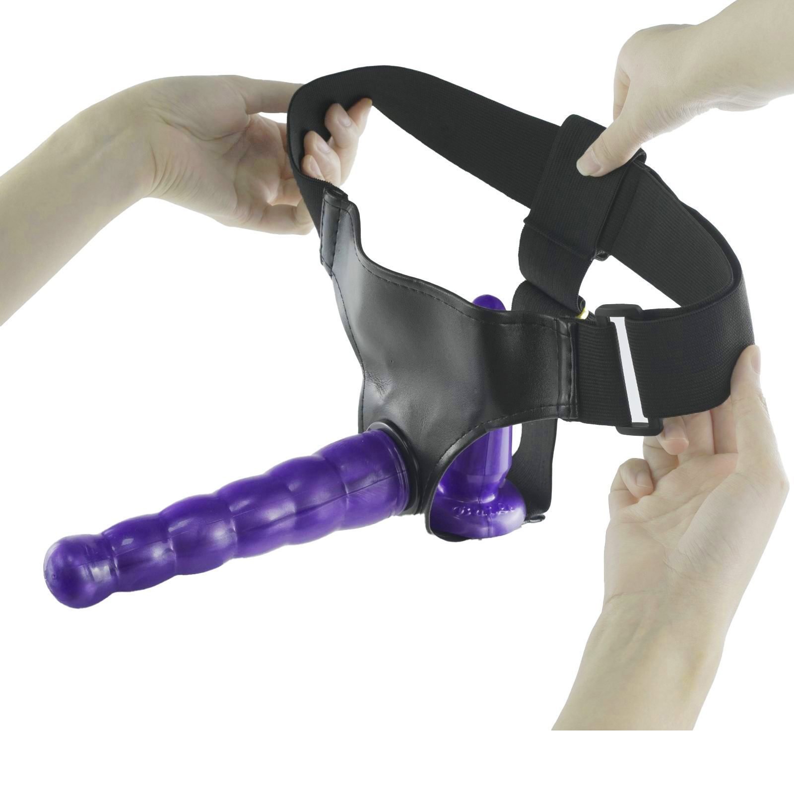 Double Head Dildos Strap On Dildo Wearable Harness Panties Double Dong Lesbian Dildo Vagina +Anal Sex Toys For Women Couple
