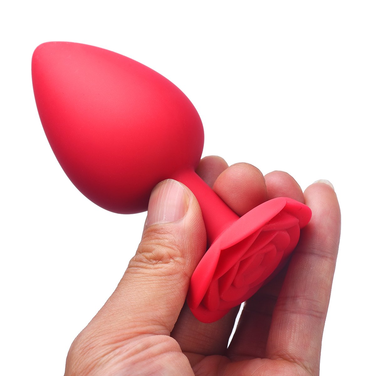 Wholesale Adult Sex Toys Silicone S M L Rose Butt Anal Plug For Women Men Couple
