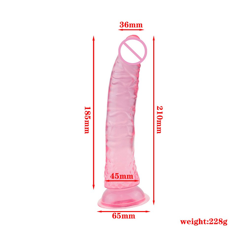 Factory Realistic Dildo Clear Silicone Dildo with Strong Suction Cup Adult Sex G-Spot Dildos Toys for Vaginal Anal Stimulation