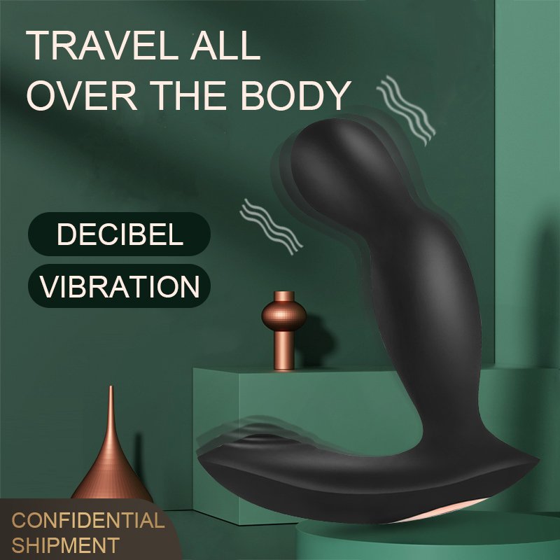 Hot Selling 2 in 1 Thrusting Dildo Vibrator Anal Sex Toys Male Prostate Massager Woman Butt Plug Vibrator with Remote Control