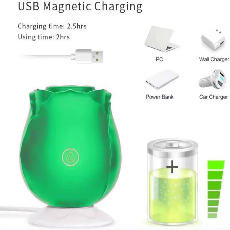 LOVE The best of hot selling in the whole network of fluorescent Rose-style sucking vibrator for women