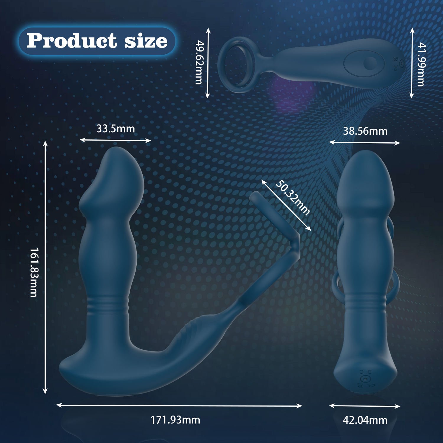 hot selling plug anal 9 patterns vibrating prostate massager for men silicone and matel anal butt plug anillo vibrador