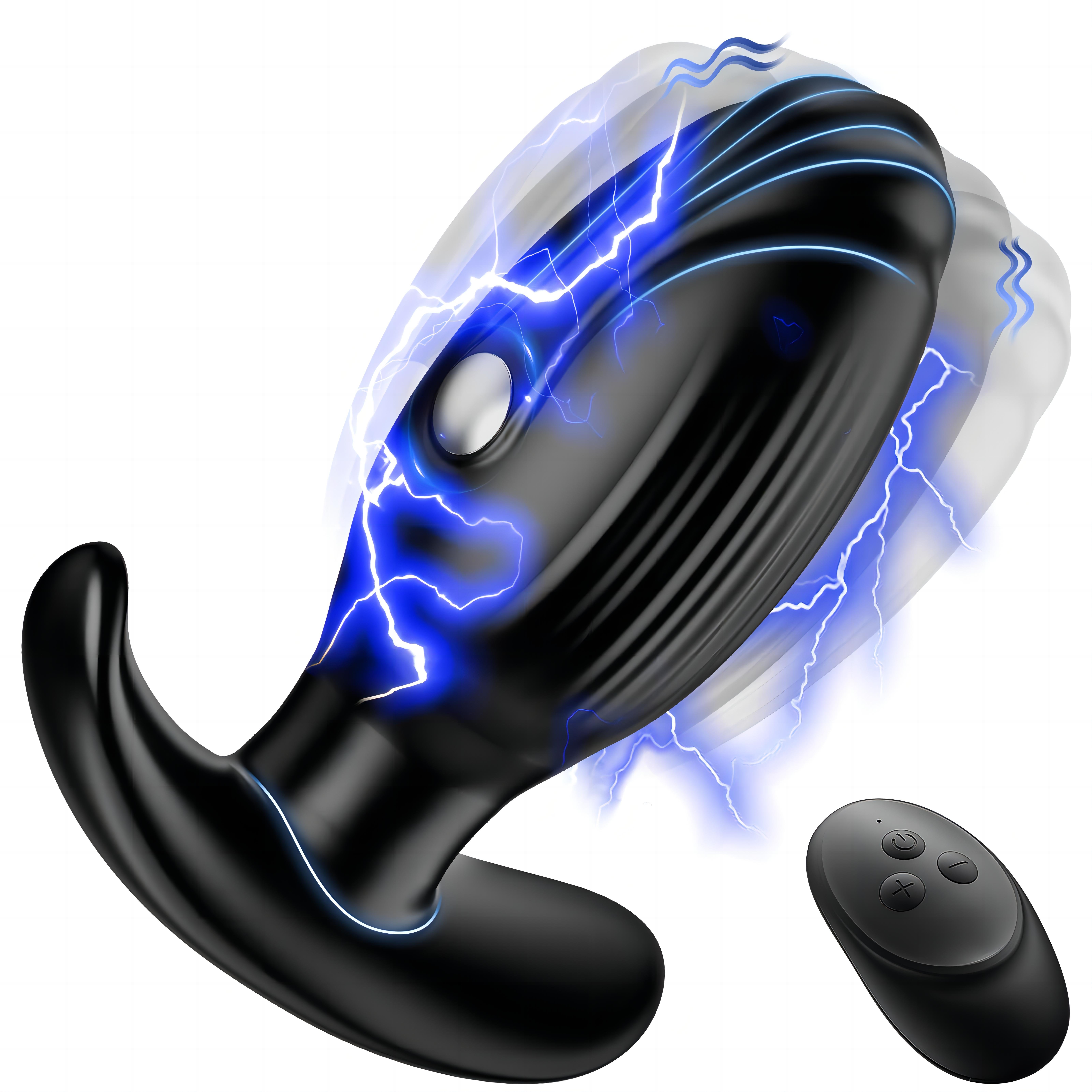 LOVE the lowest price in the whole network of Tiny current electric shocking and vibration anal plug sex toys for woman and men