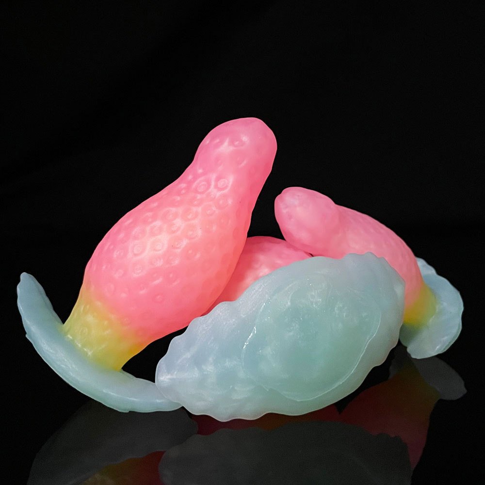 HM Cute Strawberry Anal Plug Enema Butt Massager Vagina Orgasm Silicone Male Masturbator Dildo Anal Plug For Men Women