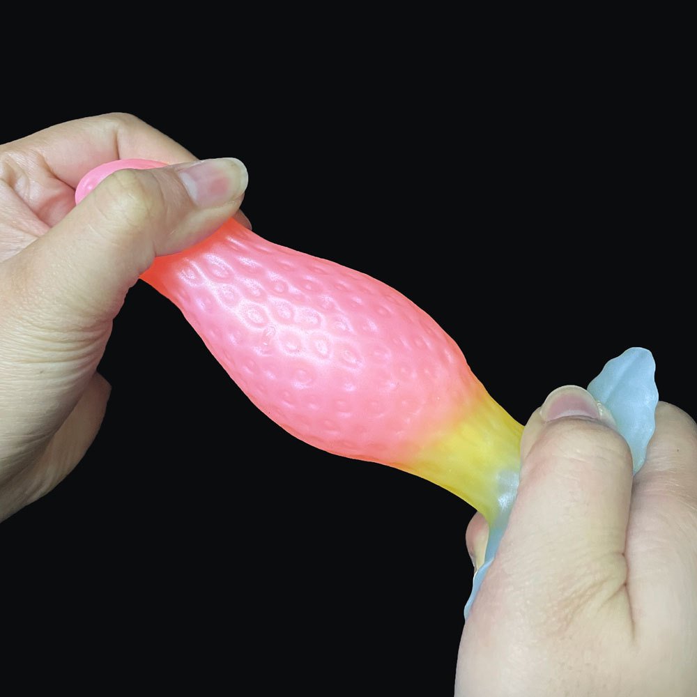 HM Cute Strawberry Anal Plug Enema Butt Massager Vagina Orgasm Silicone Male Masturbator Dildo Anal Plug For Men Women
