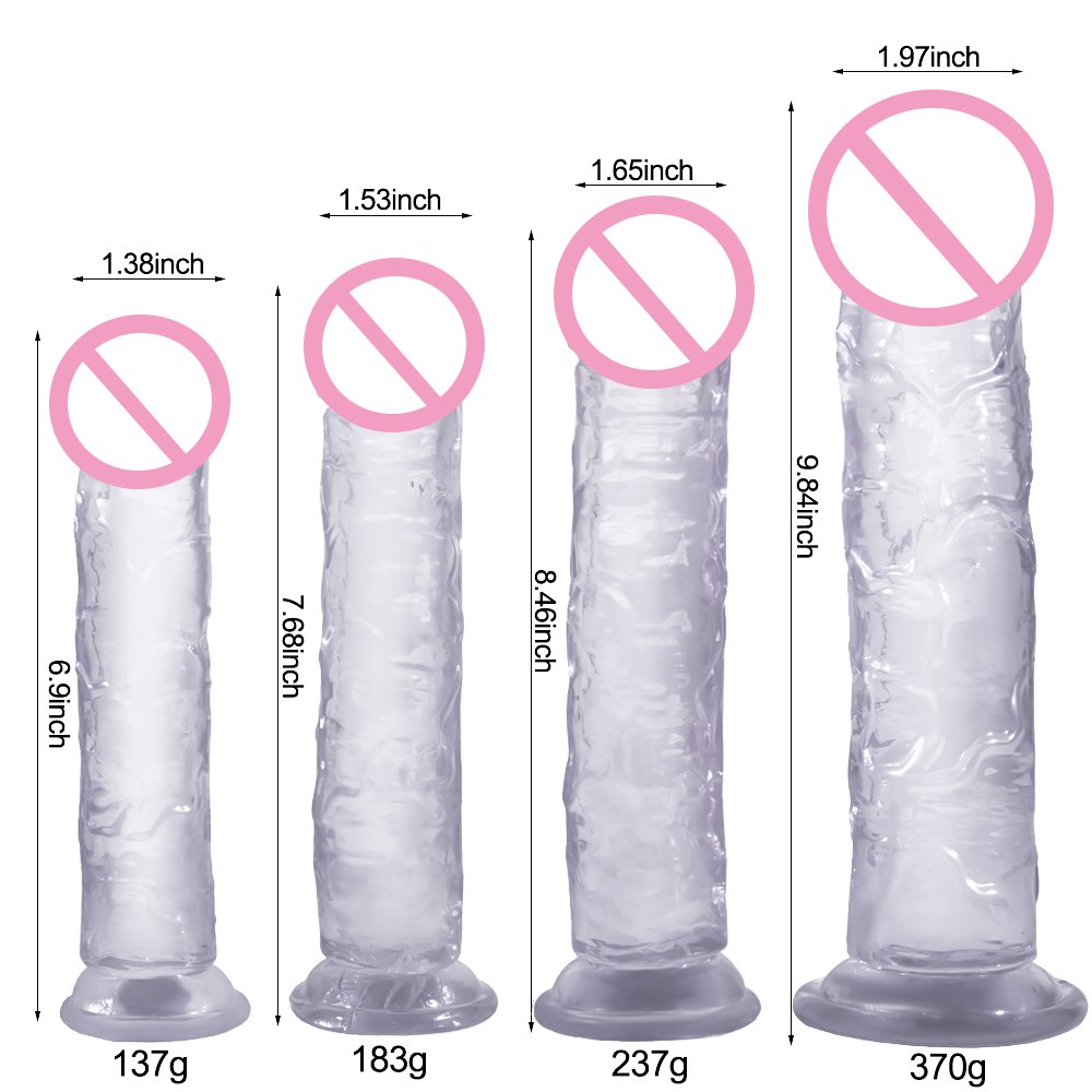 Jelly Dildo Artificial Huge Penis Dick Female Masturbator Soft Realistic Dildo Anal Plug Sex Toys
