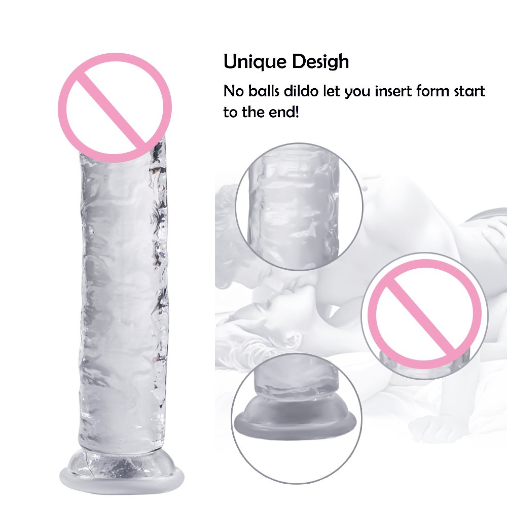 Jelly Dildo Artificial Huge Penis Dick Female Masturbator Soft Realistic Dildo Anal Plug Sex Toys