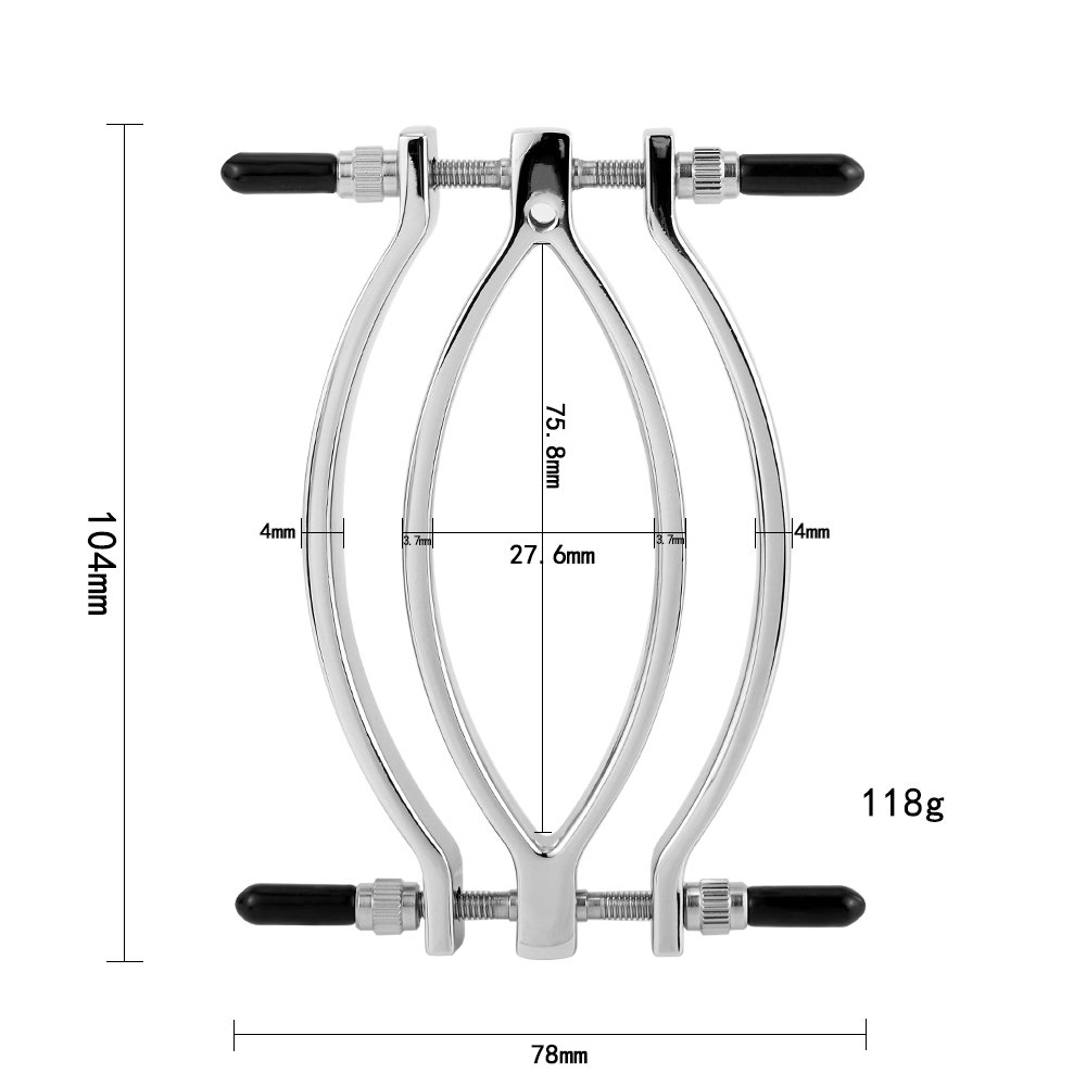 Women's Metal Silicone Clitoris Clamp for G-Spot Stimulation Vagina Speculum Massager Anal Play Sexual Juguetes Sex Toys SM