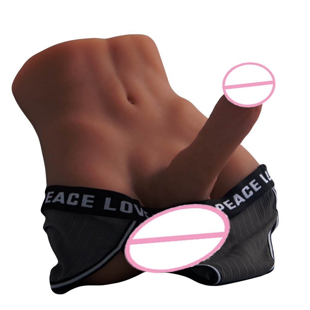 Wholesale Brown Gay Masturbators TPE Anal Huge Realistic Big Dildos Ass Doll For Women Lifelike Penis Adult Sex Toys