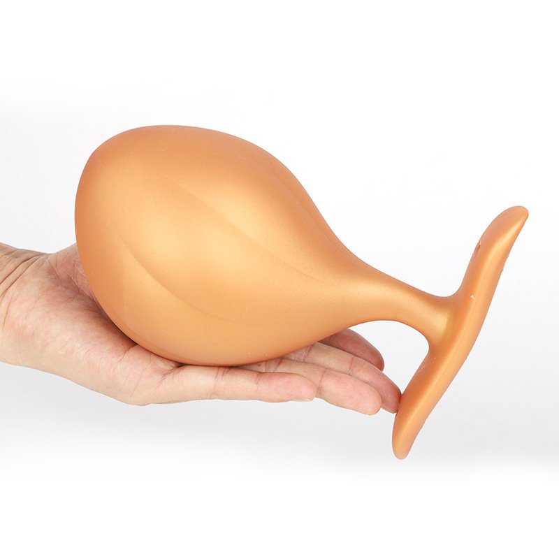 Large Melon Shape Silicone Plug Kegel Exercises Butt Plug Wearable Sports Anal Plug Big Soft Sex Toys