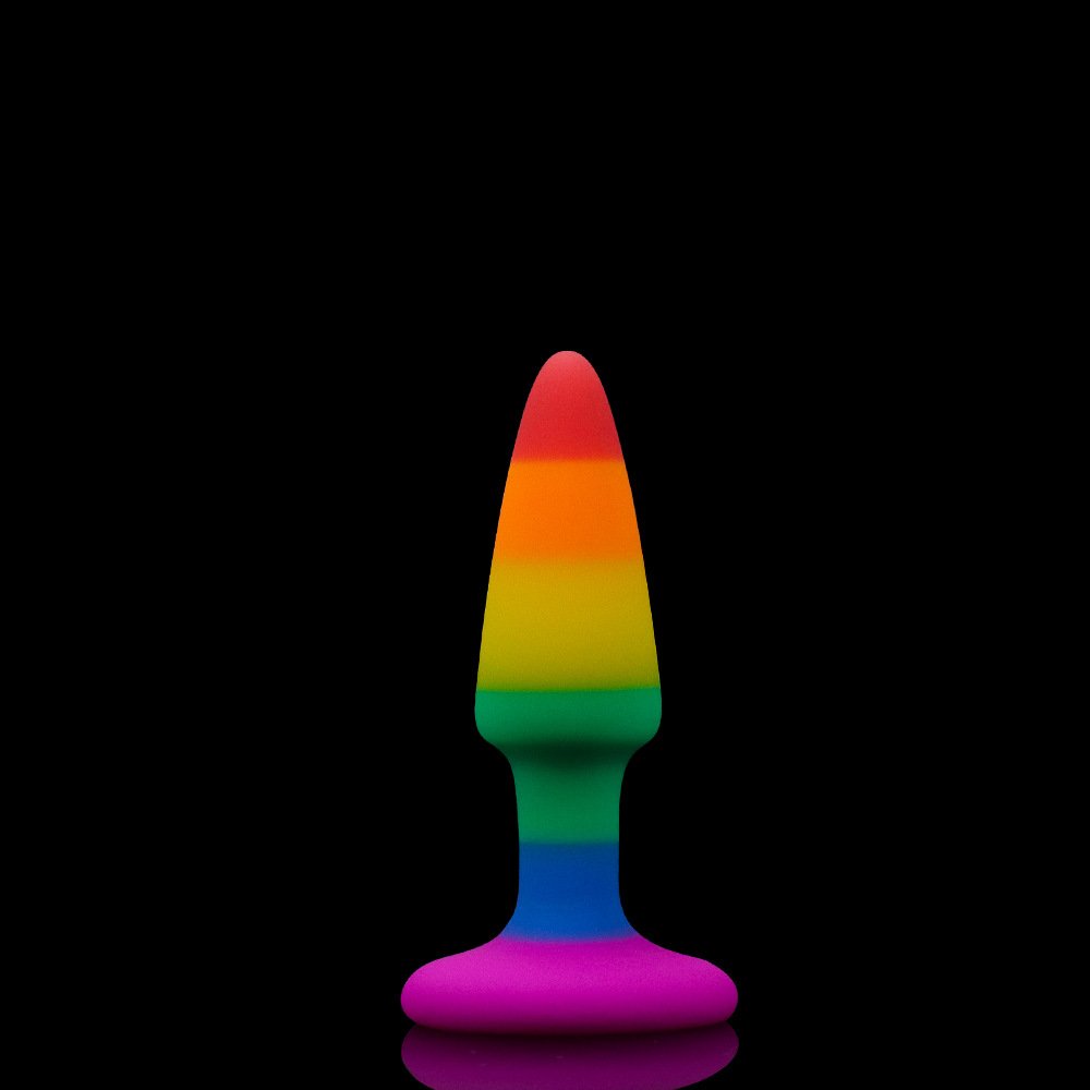 Beginner Plug Anal Toys Medical Silicone Rainbow Color 3 Sizes Anal Plug Set Sex Toys For Women Man Masturbation