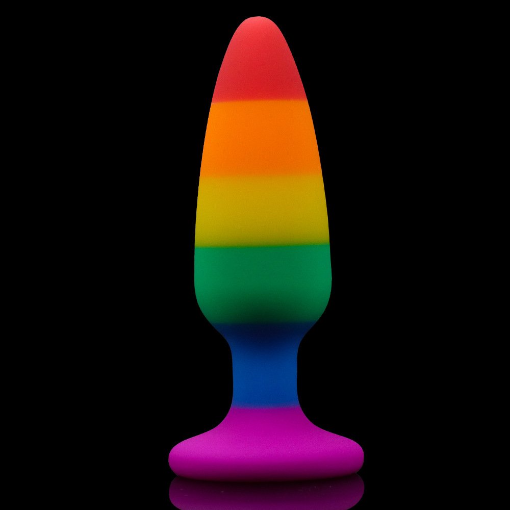 Beginner Plug Anal Toys Medical Silicone Rainbow Color 3 Sizes Anal Plug Set Sex Toys For Women Man Masturbation