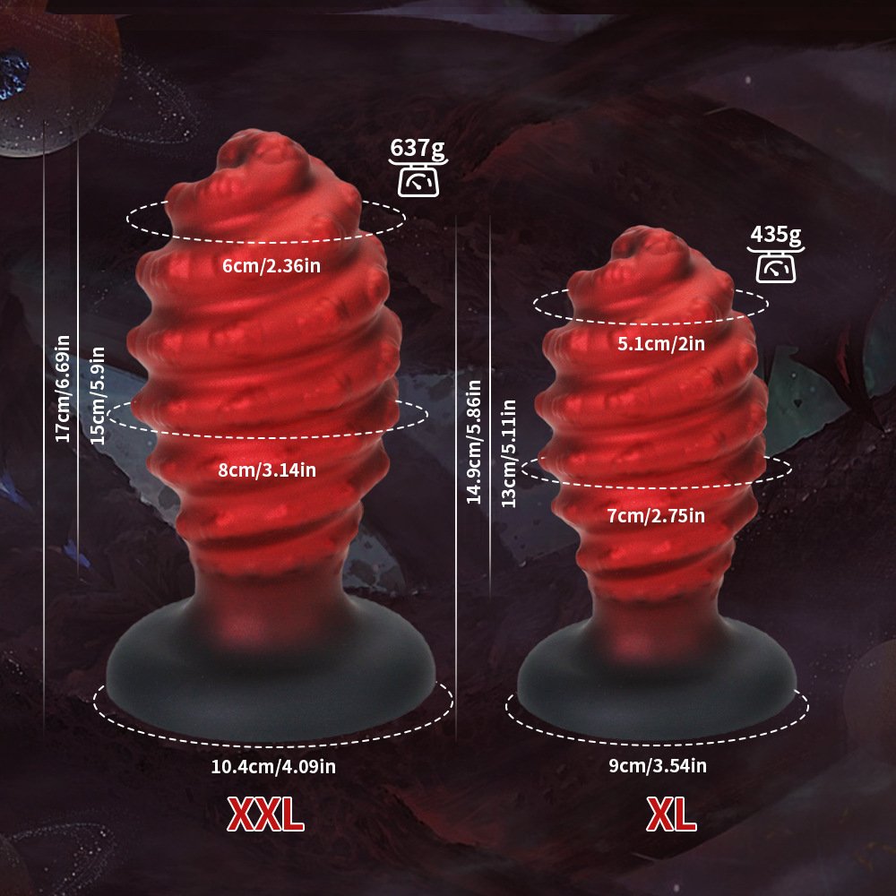 Classic Spiral Shaped Silicone Masturbation Device Foreign Trade Explosive Male Female Anal Plug Butt Vibrator Individual Use