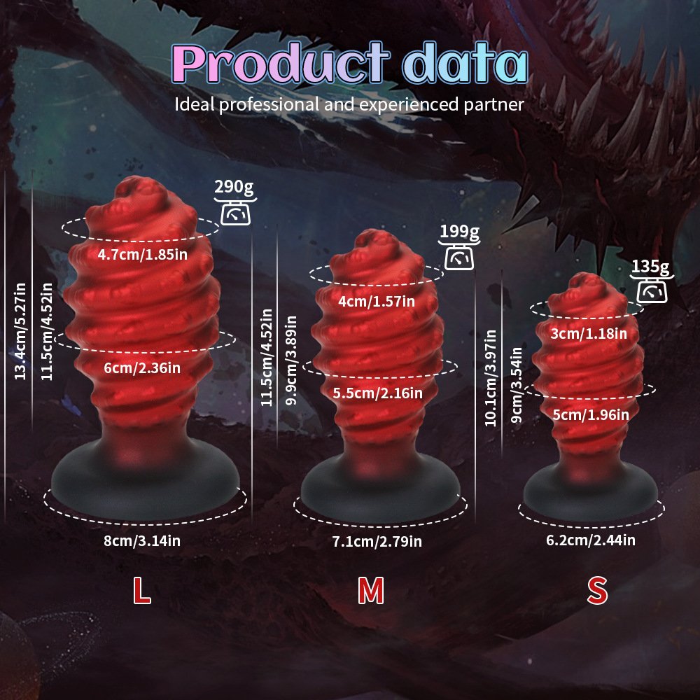 Classic Spiral Shaped Silicone Masturbation Device Foreign Trade Explosive Male Female Anal Plug Butt Vibrator Individual Use