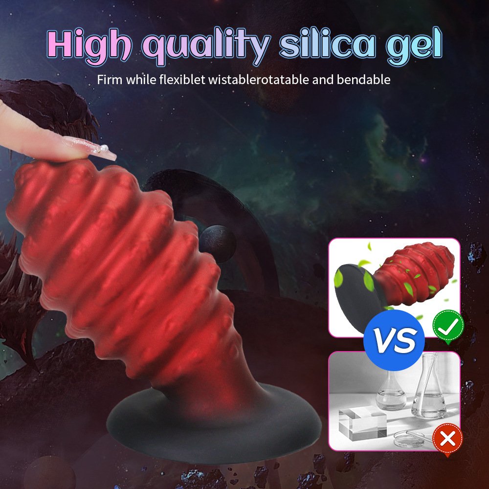 Classic Spiral Shaped Silicone Masturbation Device Foreign Trade Explosive Male Female Anal Plug Butt Vibrator Individual Use
