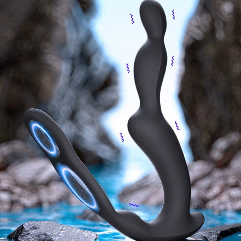 Cock Ring Prostate Massager Anal Beads Vibrator