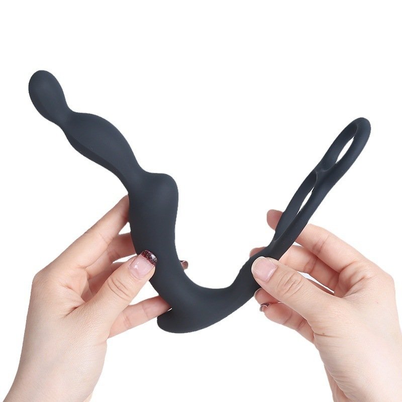 Cock Ring Prostate Massager Anal Beads Vibrator