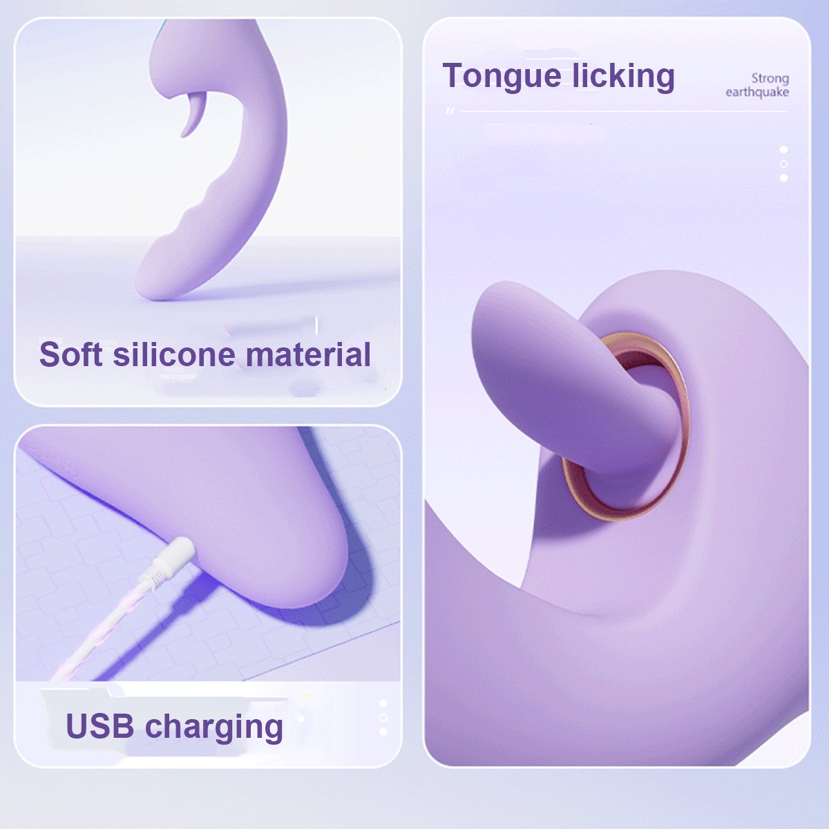 Vibrator Thrusting Dildo for Women,G Spot Rabbit Vibrator Adult Sex Toys with 10 Vibration and 10 Thrusting Mode