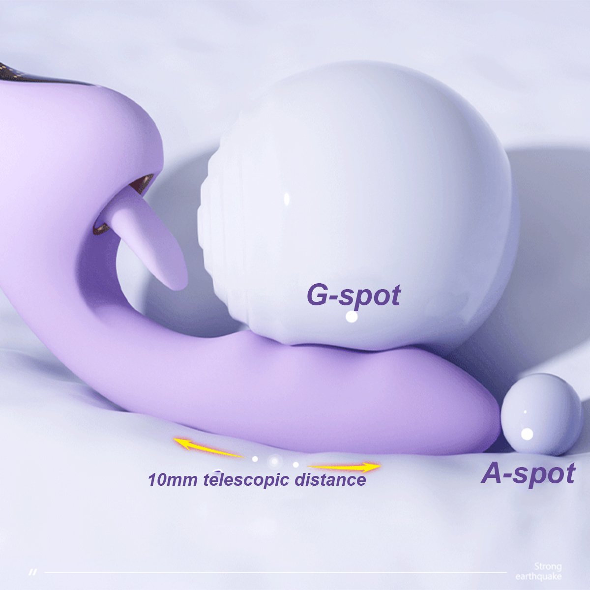 Vibrator Thrusting Dildo for Women,G Spot Rabbit Vibrator Adult Sex Toys with 10 Vibration and 10 Thrusting Mode