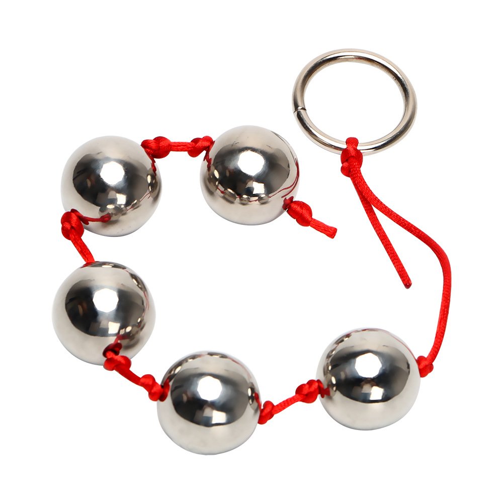 Anal Sex Toys Stainless Steel Anal Beads Anal Balls Chain Metal G Spot Stimulation
