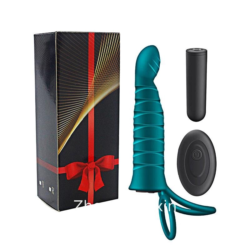 10 Frequency Double Penetration Anal Plug Dildo Butt Plug Vibrator For Men Strap On Penis Vagina Plug Adult Sex Toys For Couples