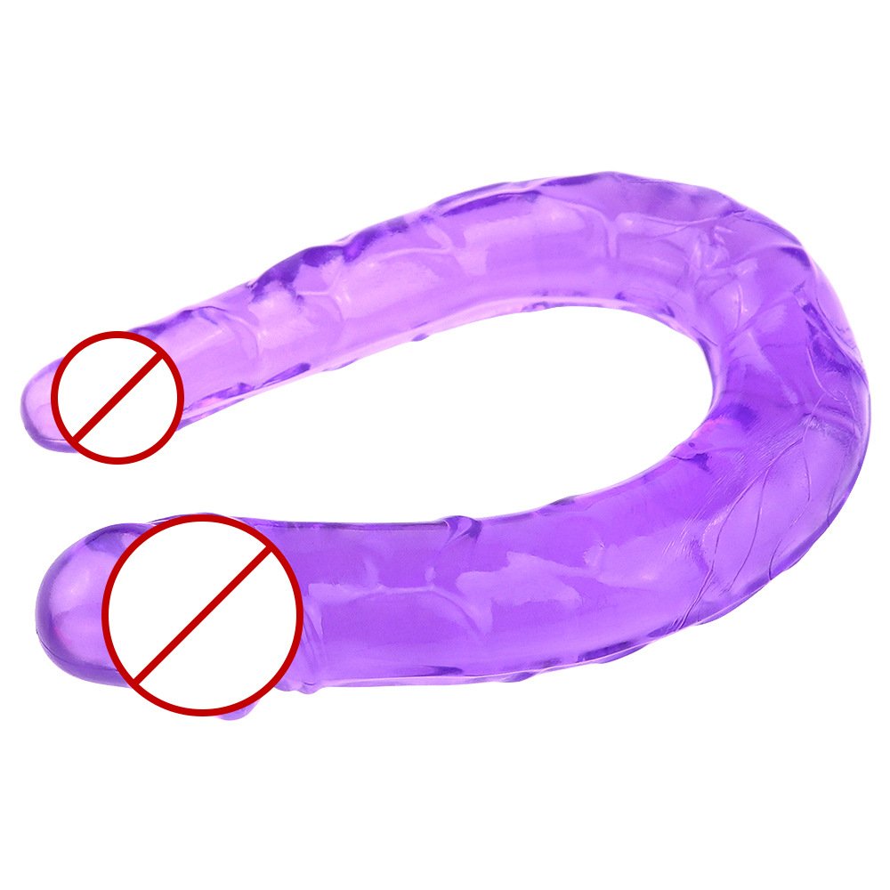TPE Soft Silicone Two Heads Dildo Double Ended Dildo For Men And Women Lesbian Dildo Adult Products