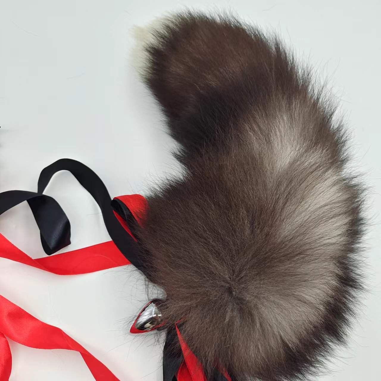 High quality natural real fox hair animal hair wholesale anal plug tail fun tail