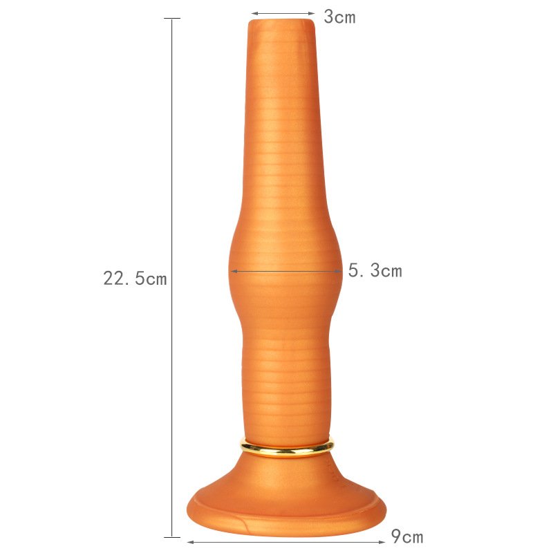 Fantasy Pump-up Luminous Silicone Ovipositor Dildo Laying Egg Air Push Inflatable Anal Plug for Vagina Anal Sex Toys