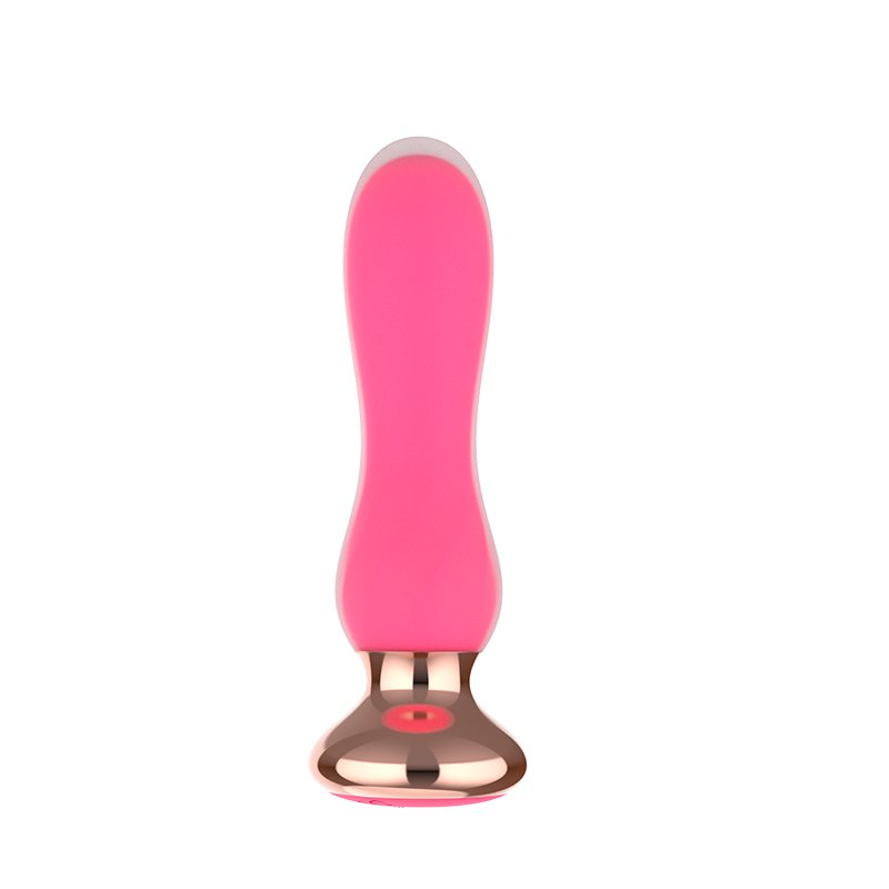 GINYA Luxury Design Vibrating Anal Plug Female Sex Toy Double Layer Silicone Mini Massager Bullet Vibrator Adult Butt Toy