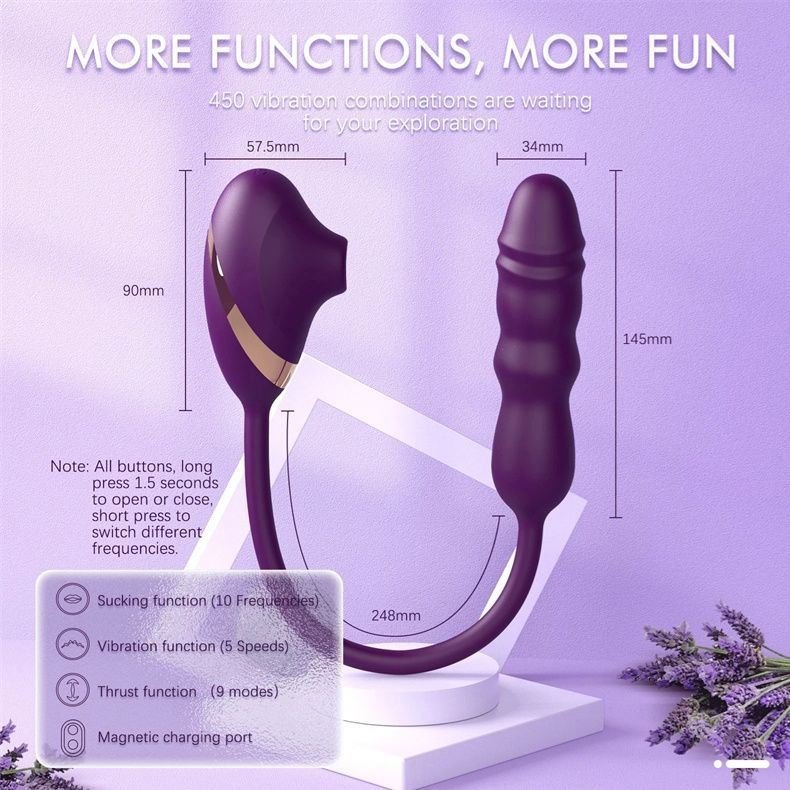 Masturbation Anal Insertion Vibrator For Couple 3 In 1 Penis Ring Mooligirl Rose Sex Toys Dildo Female Prostate Massager Battery