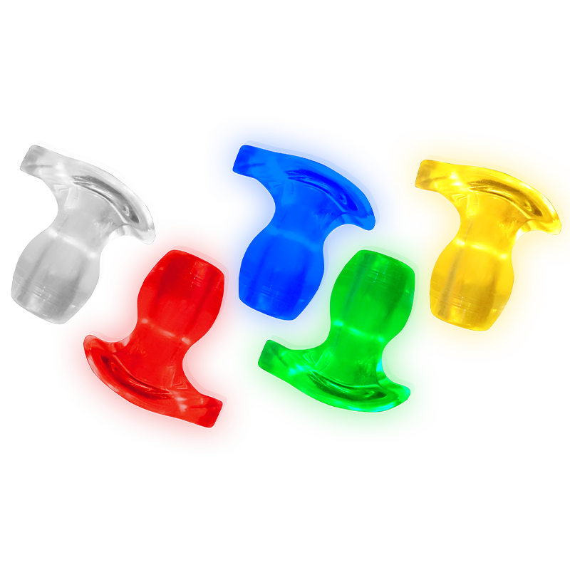 LED Butt Plug Hollow Anal Butt Plug Anal Douche Enema Sex Toys Luminous Anal Plug
