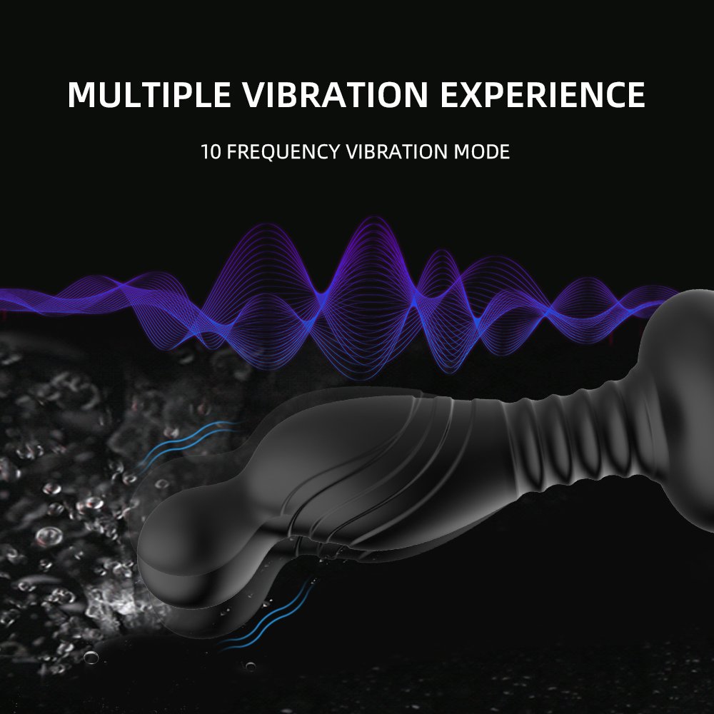 Hot selling silicone portable anal plug button vibrating magnetic charging adult sex anal products male prostate massager