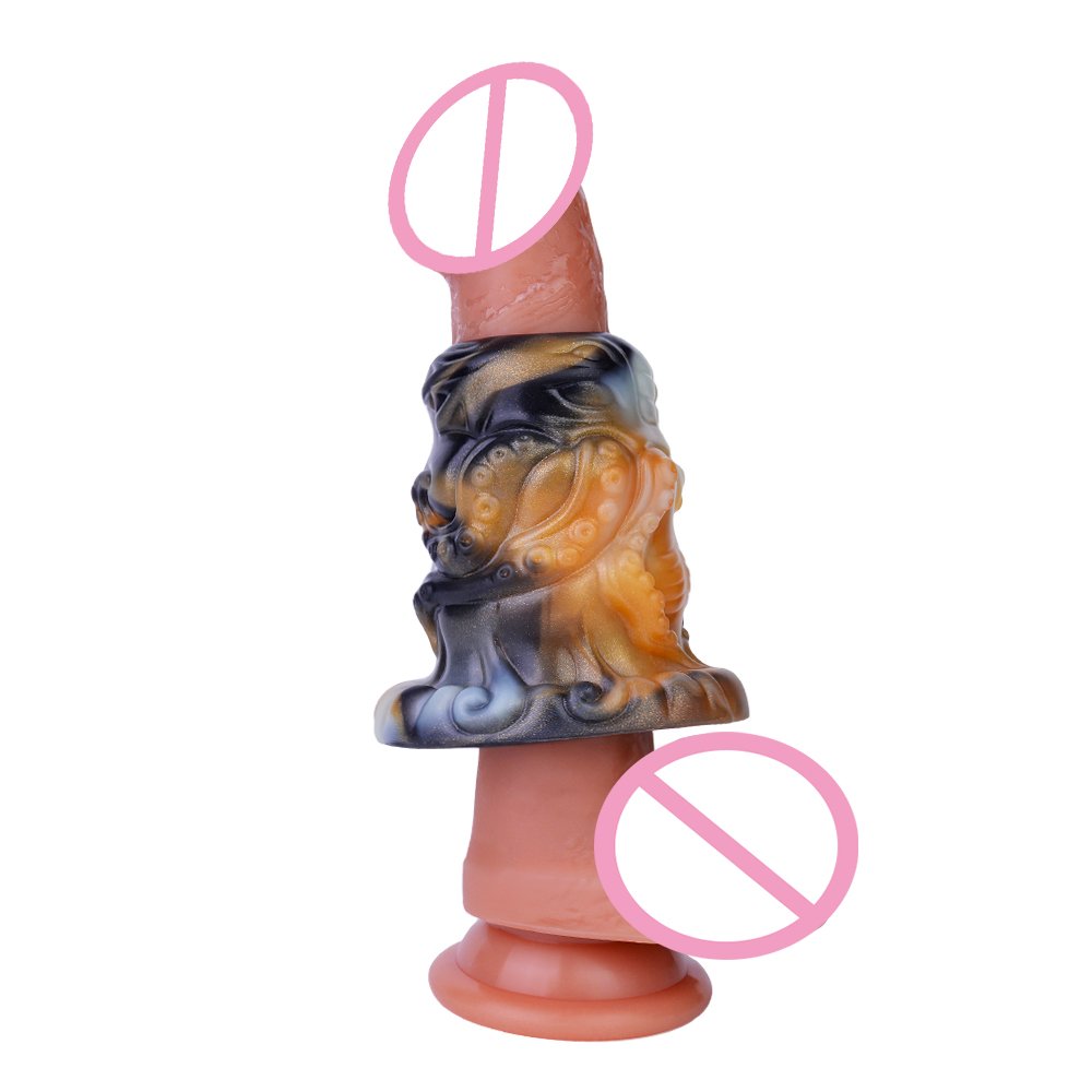 NNSX Octopus Hollow Fantasy Anal Plug Vaginal Dilator Speculum Prostate Massager Silicone Huge Butt Plug Sex Toys for Woman Men