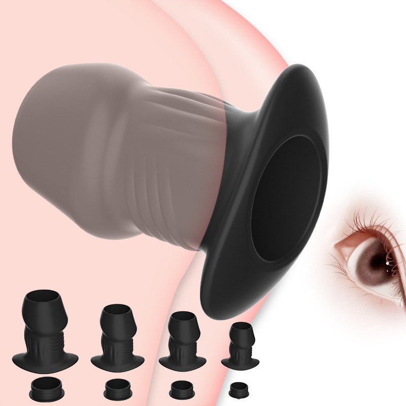 Aizhilian Adult sex toy wholesale shop Peep hollow anal expander with lid Anal plug chrysanthemum expander toys for adults