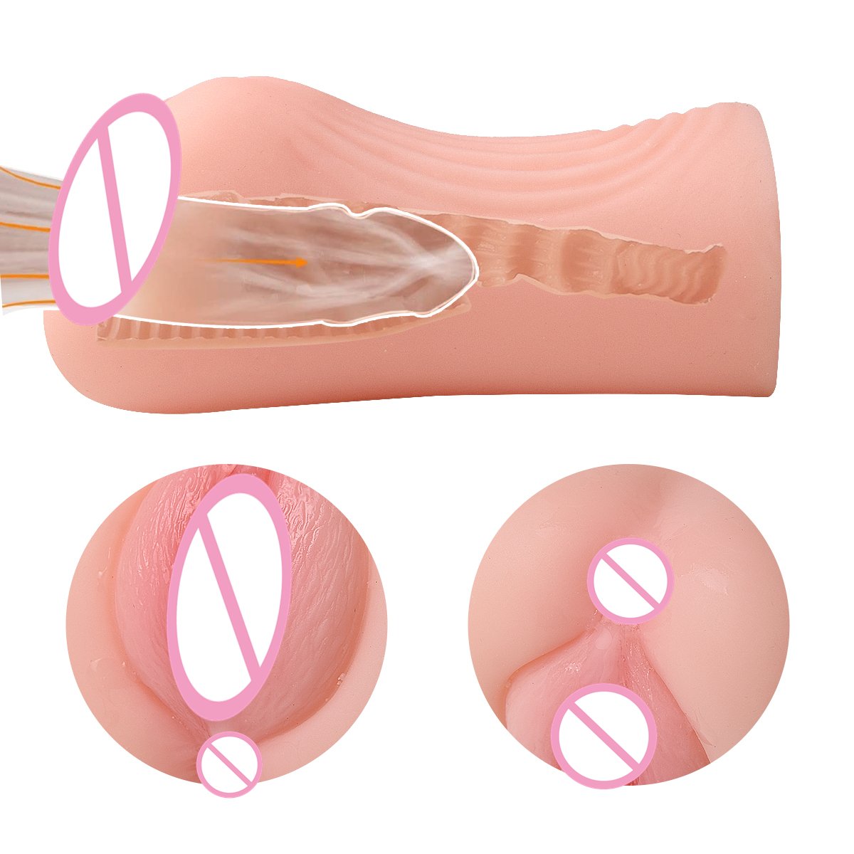 Men's sex toy vagina and anal masturbation Pussy Pocket sex shop adult products