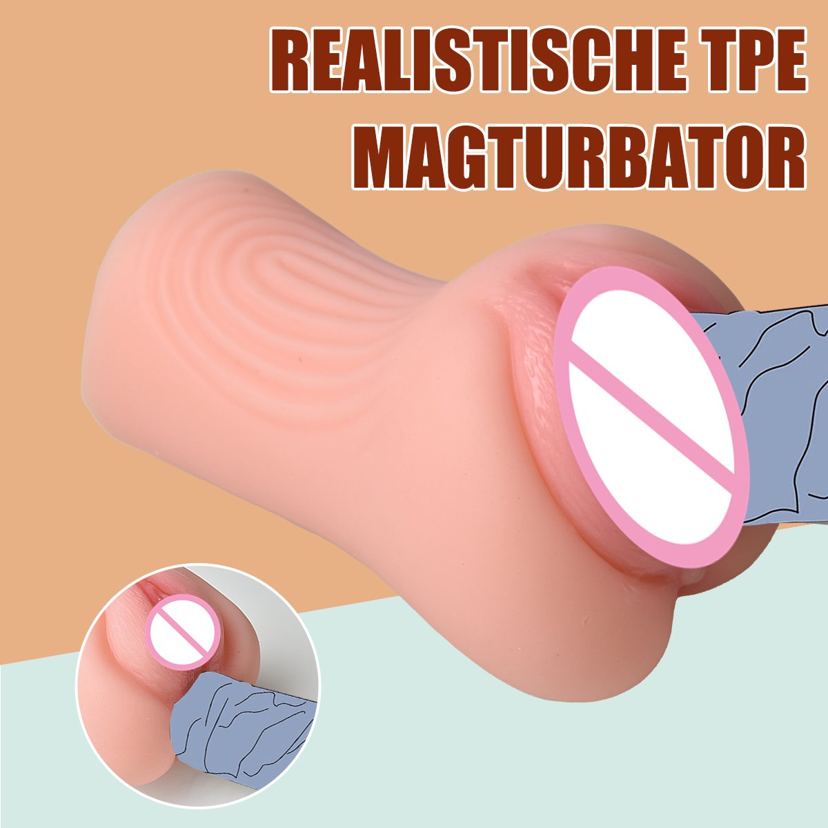 Men's sex toy vagina and anal masturbation Pussy Pocket sex shop adult products
