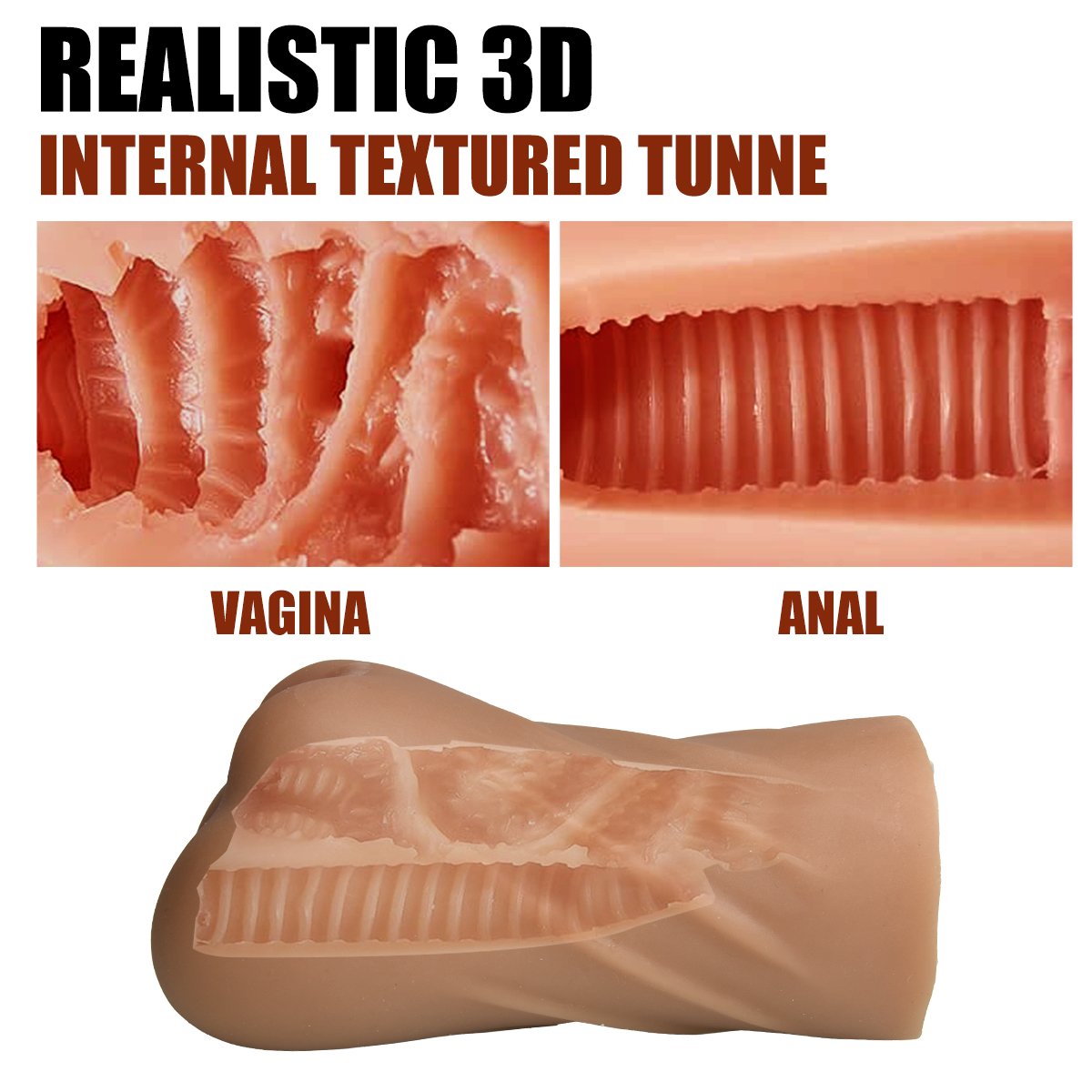 Men's sex toy vagina and anal masturbation Pussy Pocket sex shop adult products