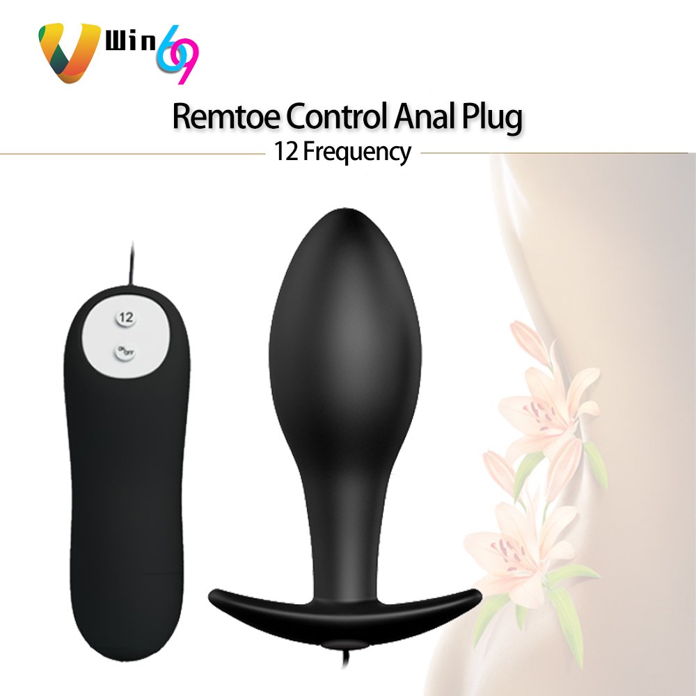 Remote Control Electric Vibrating Masturbation Prostate Trainer Massage Silicone Dildo Anal Plug Vibrator Sex Toys for Men