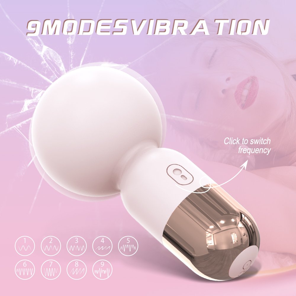 S-HANDE Mini Av Wand Massager Clitoris Breast Vibrator sex toy Personal Neck Shoulder Back Body Xxx VidoesMassage