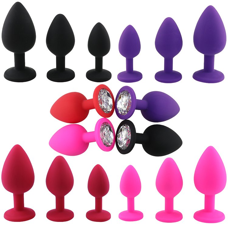 Crystal Butt Plugs Medical Silicone Anal Plug sex toy for man masturbation device