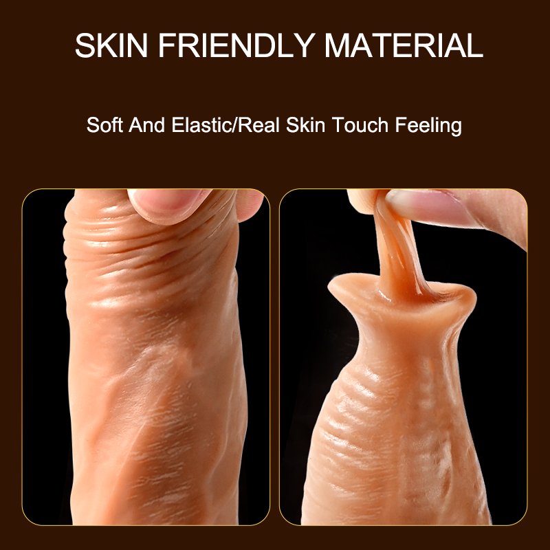 Women's Wearable 12-Frequency Heating Vibrator Huge Liquid Silicone Dildo Juguetes Sexuales/Licking Tongue Sex Toys
