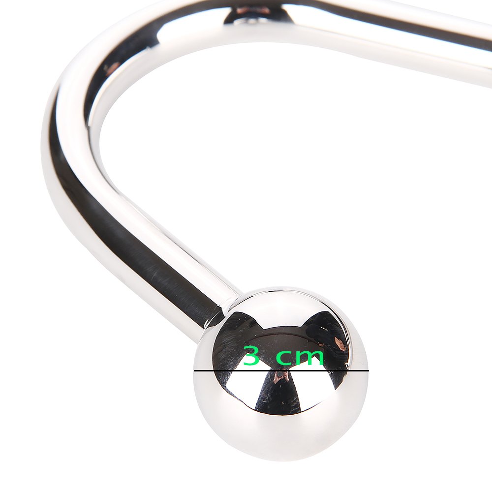 Sey Toys Butt Plug Slave Top Quality Stainless Steel Anale Hook Ball Hole Metal P Pretty Love Vibreadors Women Anal Beads