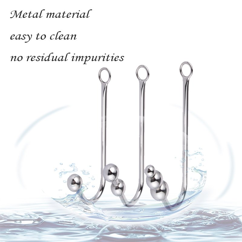 Sey Toys Butt Plug Slave Top Quality Stainless Steel Anale Hook Ball Hole Metal P Pretty Love Vibreadors Women Anal Beads