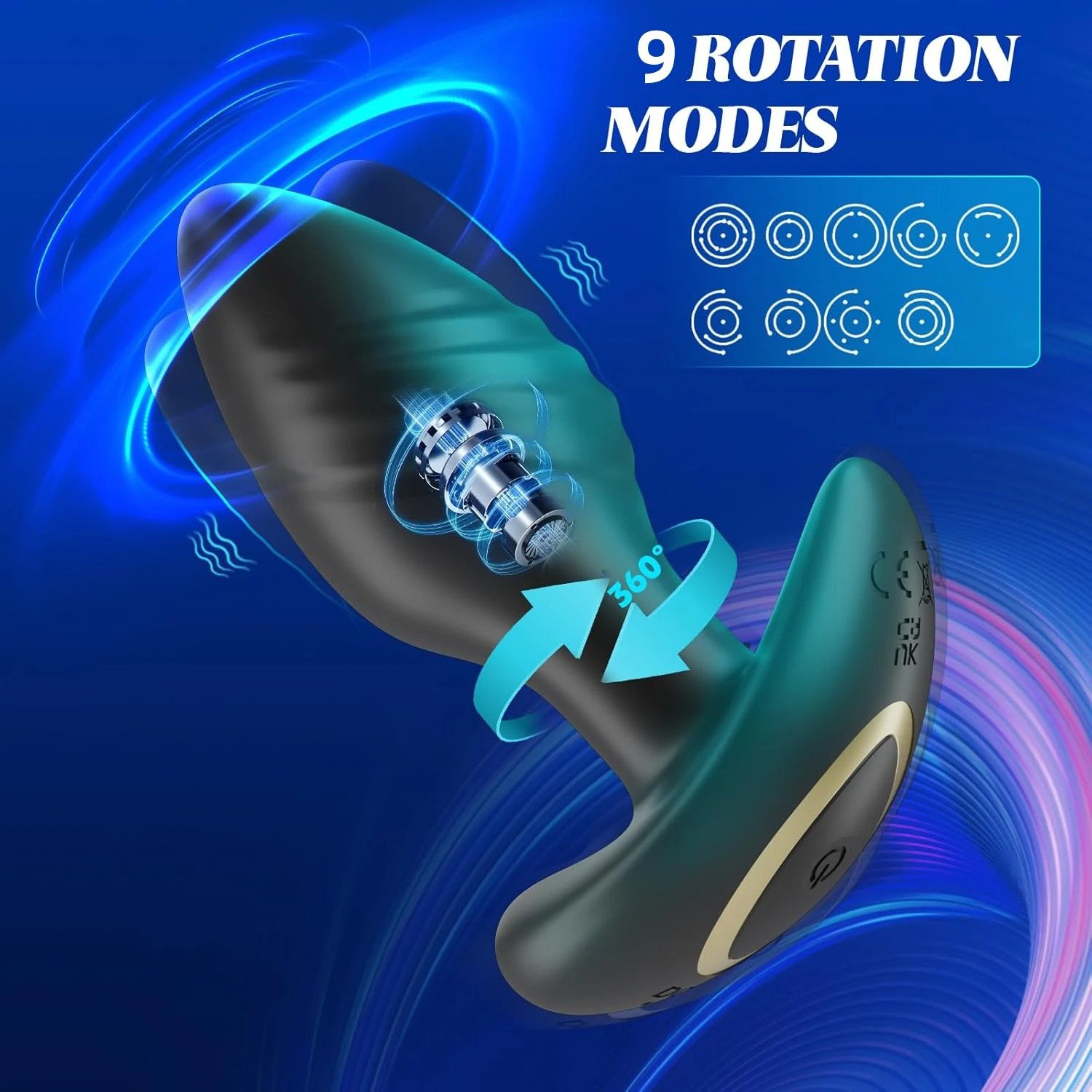 APP Control Anal Vibrator for Men Prostate Massager Wireless Bluetooth Rotation Butt Plugs Vibrating Sex Toys for Women Male Gay