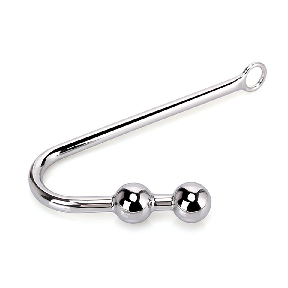 Metal Anal Hook with Two Balls Adult Sex Toys for Women for Bondage Gear and Butt Plug Anal Play Juguetes Sexuales