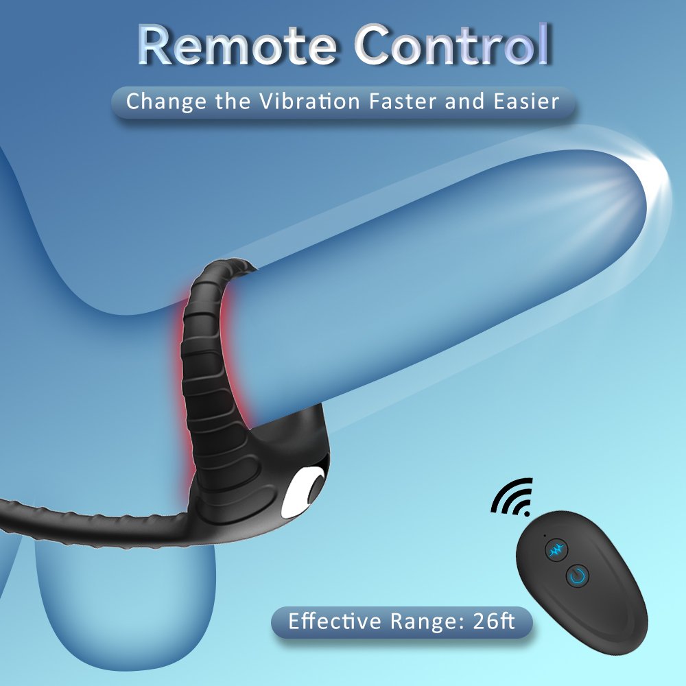 men's masturbator masturbator silicone vibrating lock sperm ring wireless control backyard bead anal plug vibrator for men