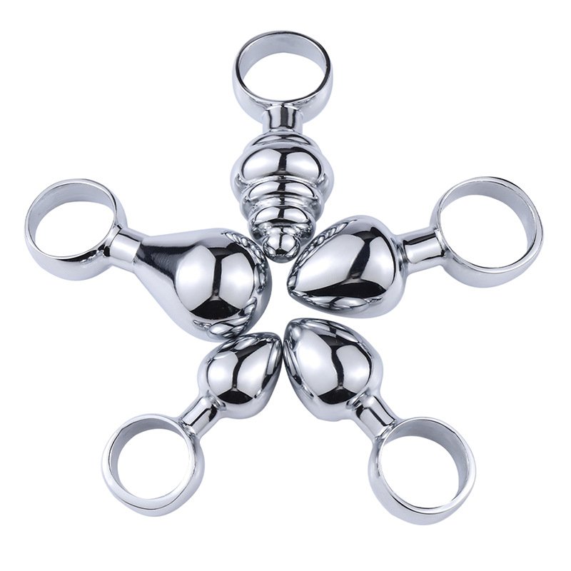 REDBURG Mini Metal Anal Plug 5 Size Butt-Plug Design for Men and Women Anal Sex Toys by Anal Toys SM