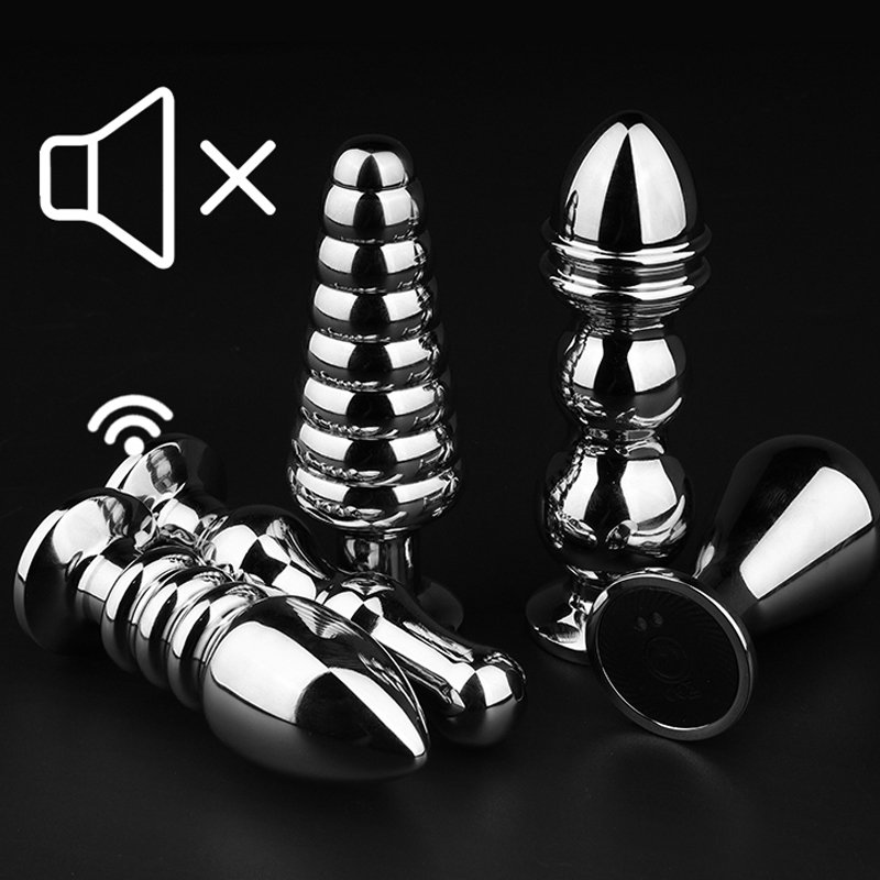 Anal Toys Stainless Steel Dildo Vibrators Safe Electric Remote Butt Plug Sex Toys for Women