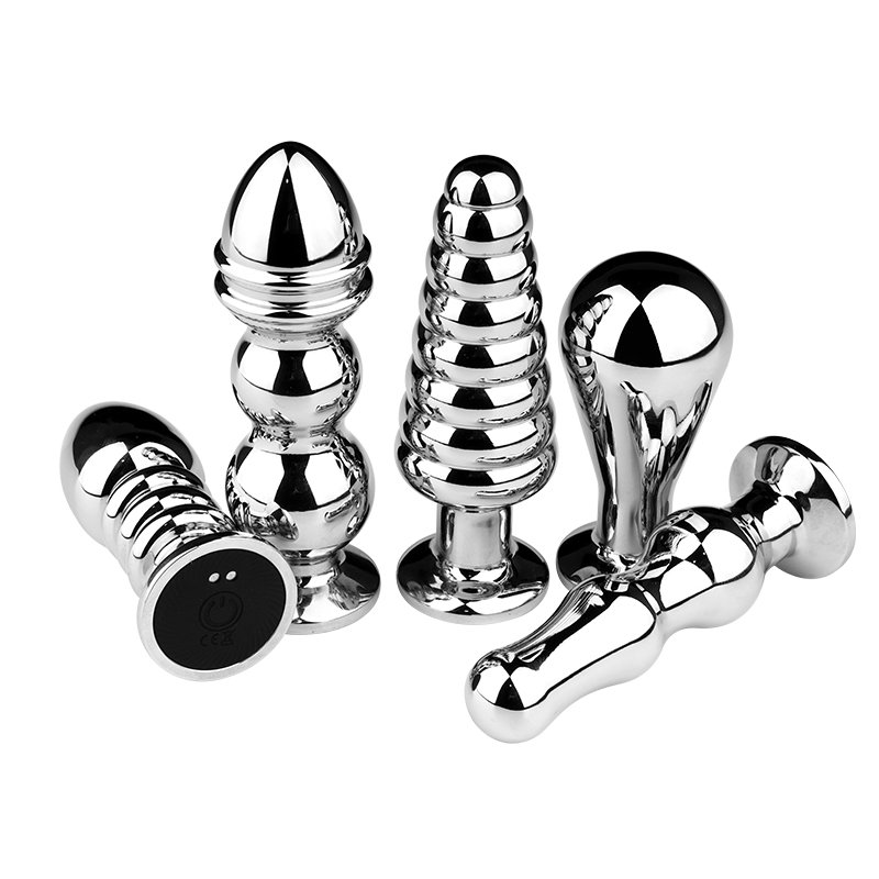 Anal Toys Stainless Steel Dildo Vibrators Safe Electric Remote Butt Plug Sex Toys for Women
